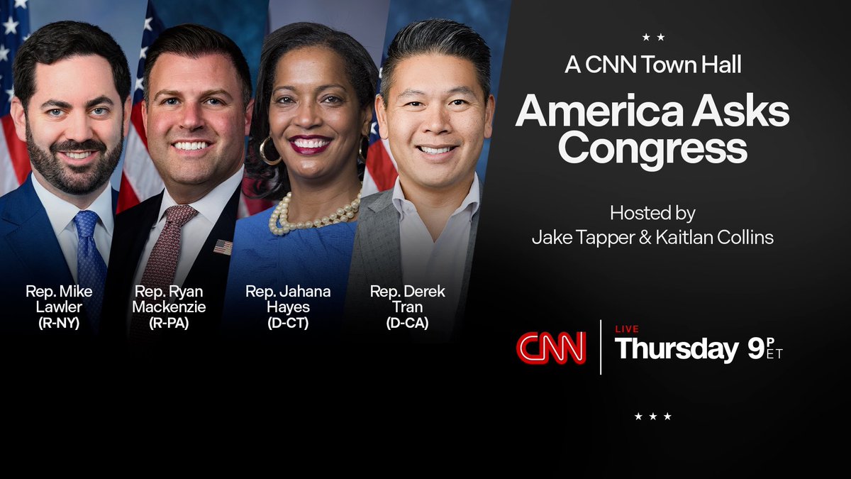 Big news: CNN is hosting a town hall featuring key candidates in some of the most competitive House races across the country— including our very own Congressman <a href="/derektranCA45/">Derek Tran</a> .

Tune in this Thursday at 6pm to watch live and cheer on Derek! Will you be watching?