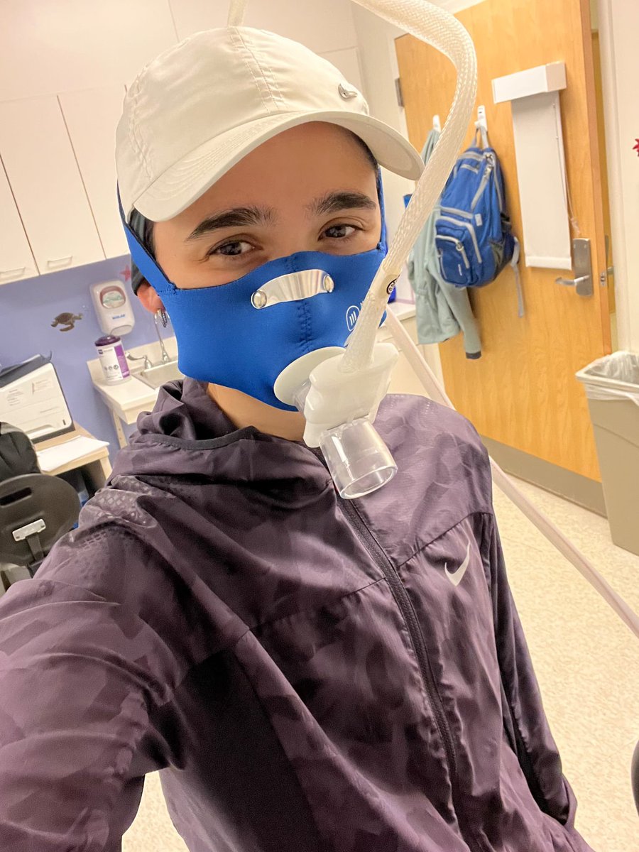 RawanAAmir's tweet image. Just wrapped up my metabolic stress test: 🏃🏻♀️
✅ 18:01 on full Bruce (final stage)
✅ VO₂ max 45.4 (95th percentile)
May or may not have outrun all the boys… in my @Nike #AlphaFly 3s 👟☺️🔥
Next goal: breaking the Bruce 💪🏻
@hopkinsheart
#FellowLife #CardioTwitter #WIC