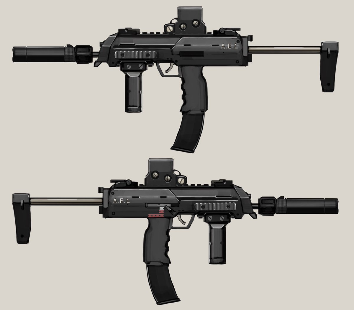 ProjectUmbr's tweet image. More guns and some knives