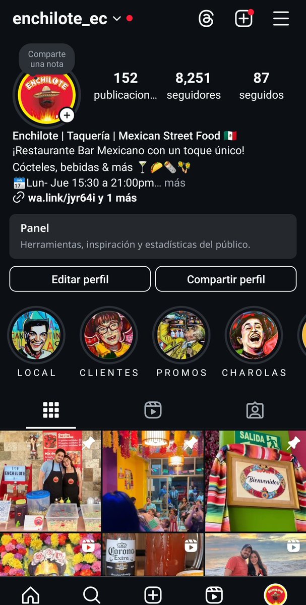 Nuestro local se llama ENCHILOTE, estamos ubicados en el centro de Guayaquil ❤️‍🔥