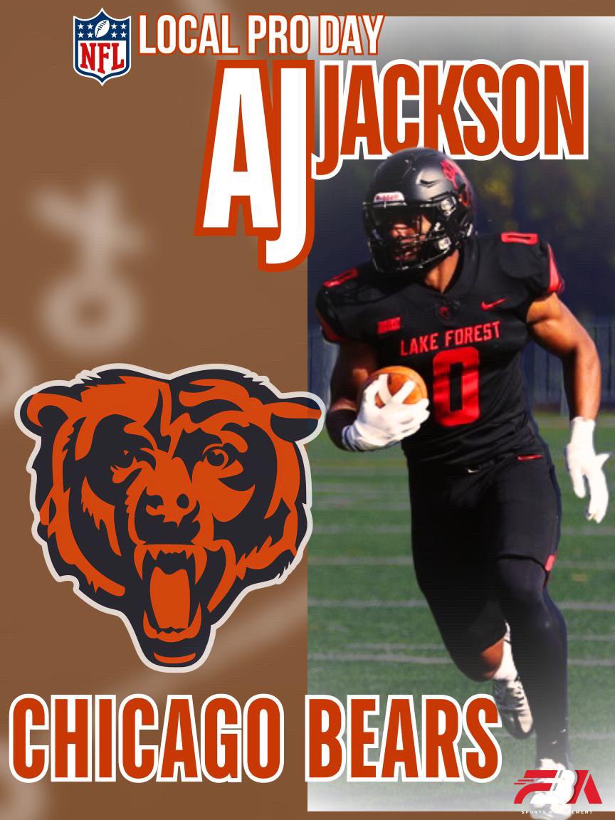 Coach D. Taylor (@ace_training10) on Twitter photo Good Luck Today To Our Guy AJ Jackson aka Agent0 <a href="/LFC_FOOTBALL/">Jim Catanzaro</a> on his Local Pro Day With <a href="/ChicagoBears/">Chicago Bears</a>
<a href="/AaronWilson_NFL/">Aaron Wilson</a> <a href="/NFLDraft/">NFL Draft</a> <a href="/DraftDiamonds/">Draft Diamonds ™️</a> @ Good Luck Today To Our Guy AJ Jackson aka Agent0 <a href="/LFC_FOOTBALL/">Jim Catanzaro</a> on his Local Pro Day With <a href="/ChicagoBears/">Chicago Bears</a>
<a href="/AaronWilson_NFL/">Aaron Wilson</a> <a href="/NFLDraft/">NFL Draft</a> <a href="/DraftDiamonds/">Draft Diamonds ™️</a> @