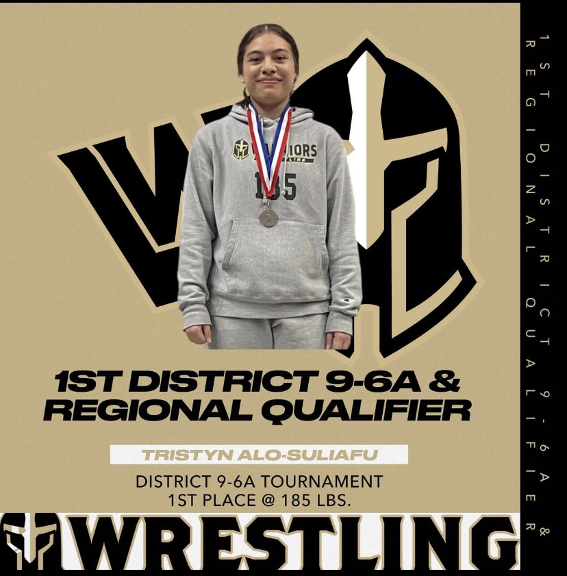 Alo-Suliafu, Tristyn 🤼‍♀️
JRDN 2028

Traded in her volleyball tights for wrestling singlets. Freshman season done &amp; dusted.