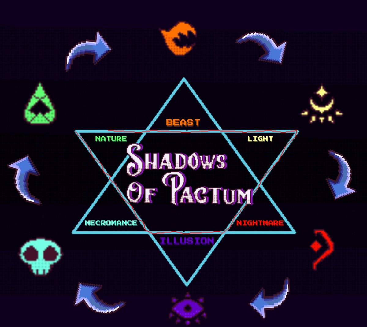 starryducks404's tweet photo. Seriously stoked to finally show you a glimpse of combat in #ShadowsOfPactuns! 🔥 This turn-based system has been a blast to build. It's not quite ready, but I wanted to share our progress! Huge inspo from #OMORI &amp; #POKEMON. #RPG #IndieGame #devlog #Gaming https://t.co/6cPaXF7Rhr