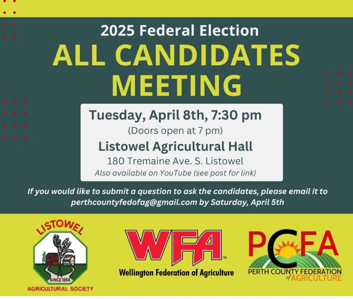 The link to our All Candidates Meeting tonight is below! Join live or watch later. Questions welcome

youtube.com/live/fN873Tk7l…