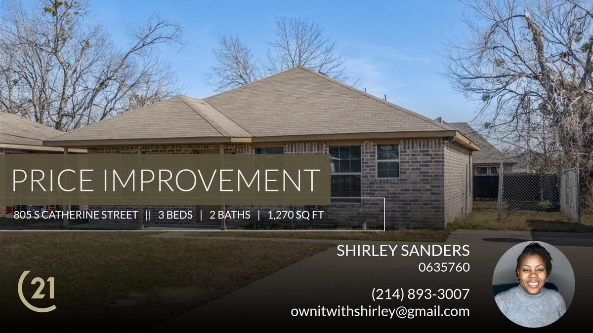 ReaListedLLC's tweet photo. #Realtorthings #dfwhomesforsale #yourlocalexpert #yourneighborhoodrealtor #realestateexpert  #dallasrealtor  #fortworthrealtor #Arlingtonliving #iamrealty
(214) 893-3007
ownitwithshirley@gmail.com https://t.co/wd7i6FqeRn https://t.co/LS4oE8xl06