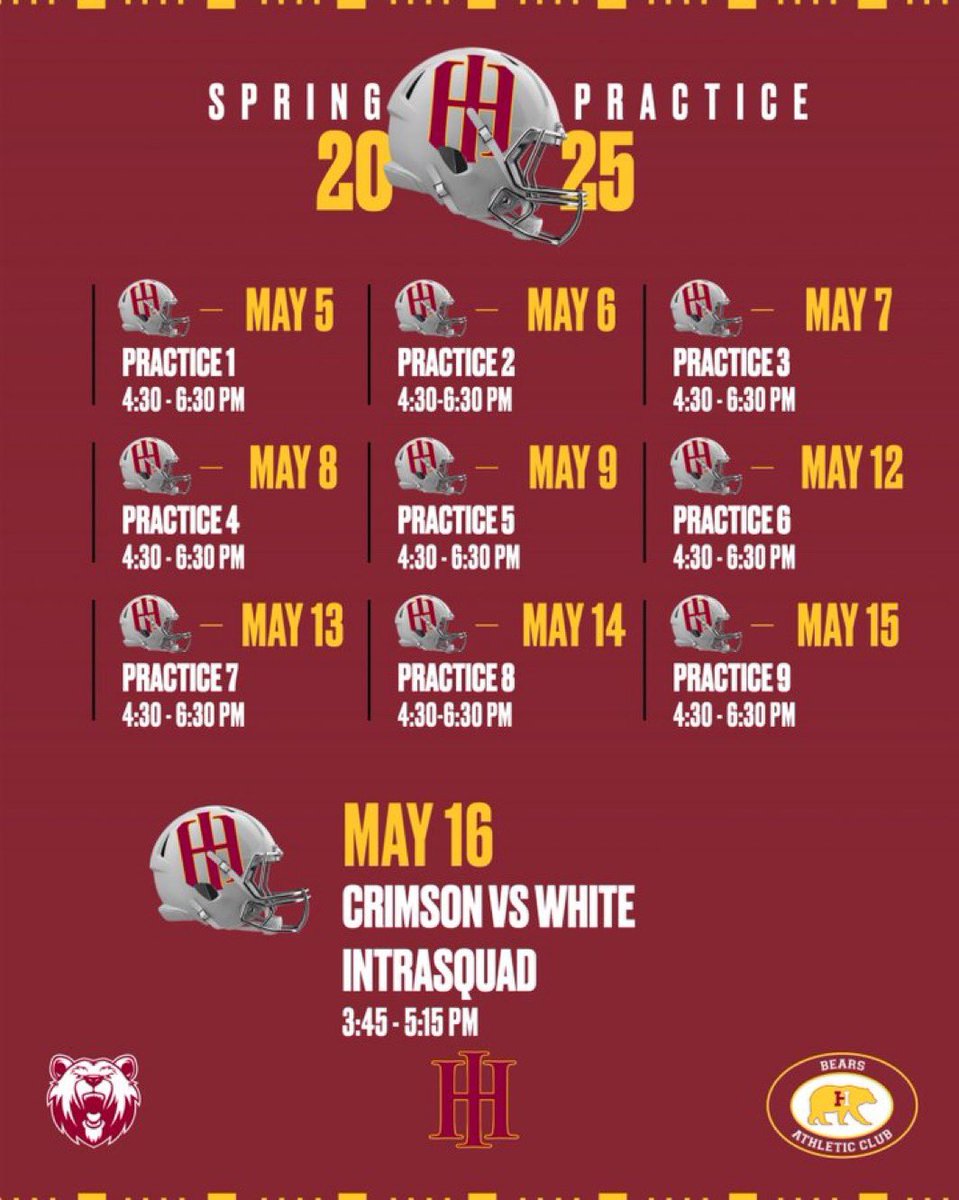 Spring Schedule 2025. Come check us out!! #EAT