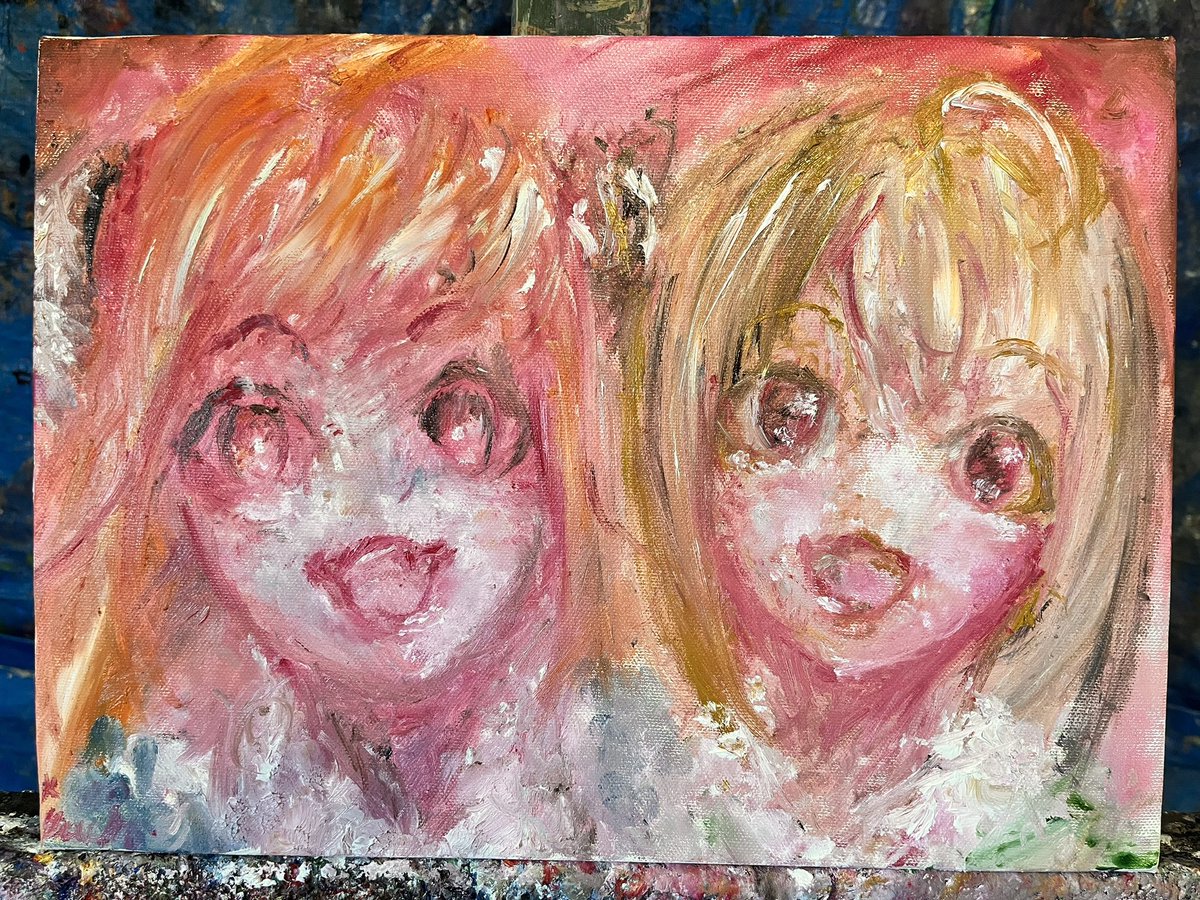 「桐生コ個展6まで残り12日(4/8分) #桐生コ個展6」|クユウチ🐉🍷🖕🖋vの油絵画家のイラスト