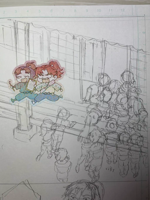 ぐっすり寝こけたので朝活しました わらわら集まる描くの楽しかった 
