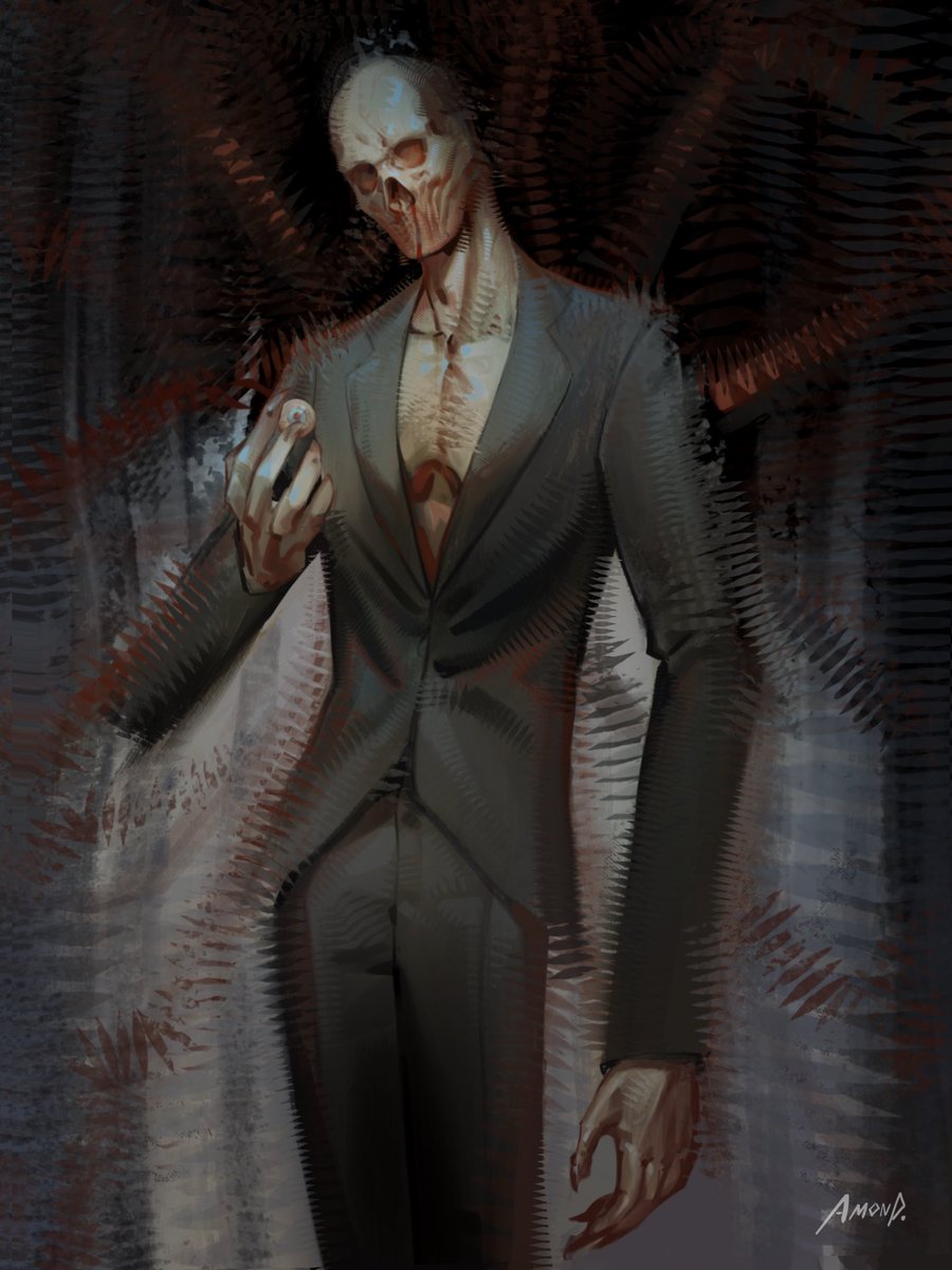 AmonDyd's tweet image. Slenderman