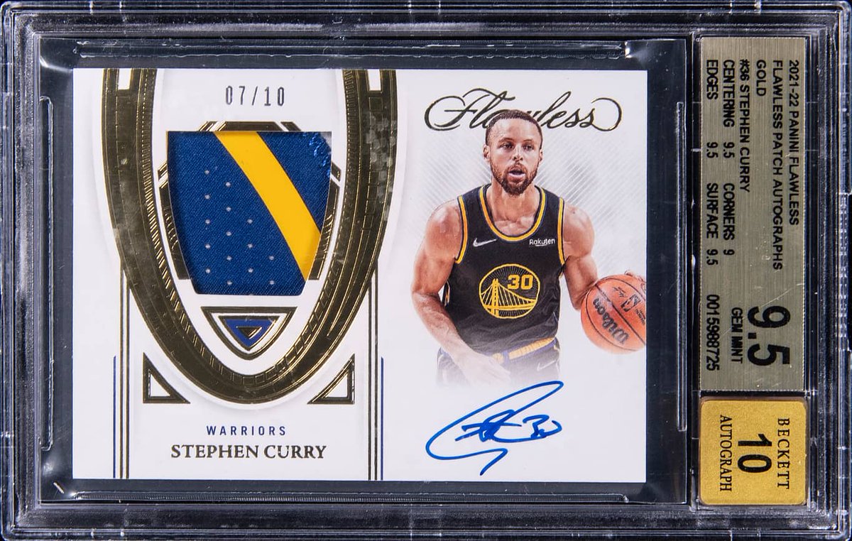POP 1 SIGNED STEPH CURRY PATCH CARD! ? This 2021-22 Panini 