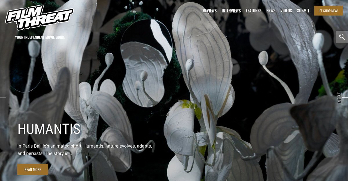 FilmThreat's tweet photo. “…tries using a white petal…but the discoloration begins to spread…” Humantis takes Alan Ng through a lush forest.
https://t.co/cLyHwQ4Lxp #SupportIndieFilm #Humantis #StopMotion #Animation https://t.co/cJ07VCc2Y4