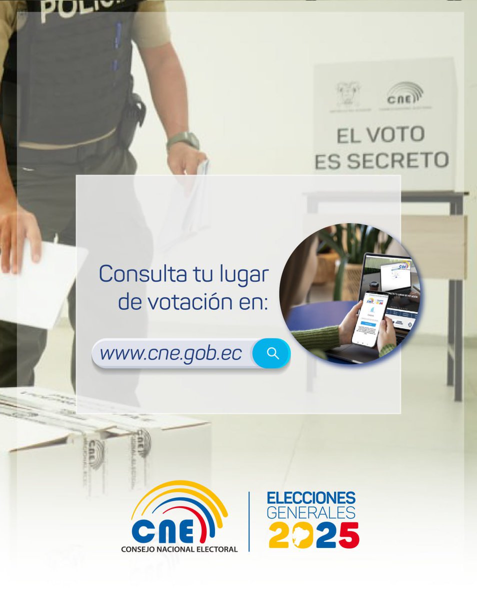 cnenapo's tweet photo. #VotoInformadoEc ✅ | Conoce aquí los detalles de quienes pueden ejercer su derecho al Voto Facultativo en la #SegundaVueltaPresidencial. 🗳️
#VamosTodosXEcuador. 🤝 https://t.co/EJpiJe1upn