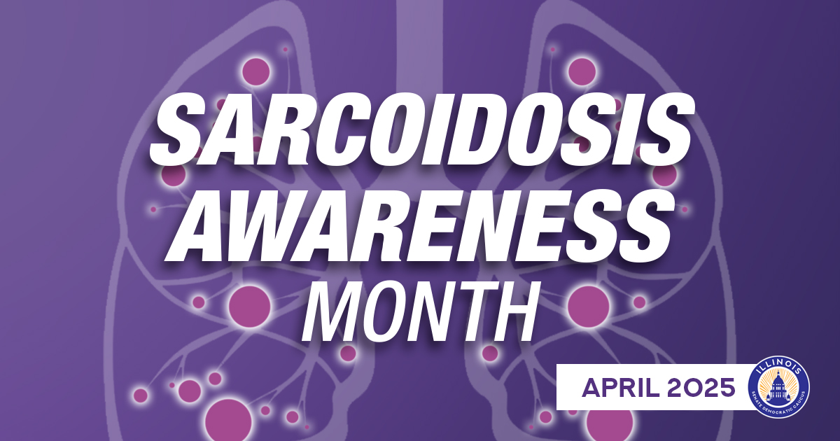 senatorellman's tweet photo. Sarcoidosis can be an invisible illness, but its impact is real. Illinois passed a law in 2021 dedicating each April to promoting awareness of sarcoidosis research and treatment. Let's use this month to amplify the voices of those affected. https://t.co/Ym2T9lSfUI https://t.co/qEVTnt204C