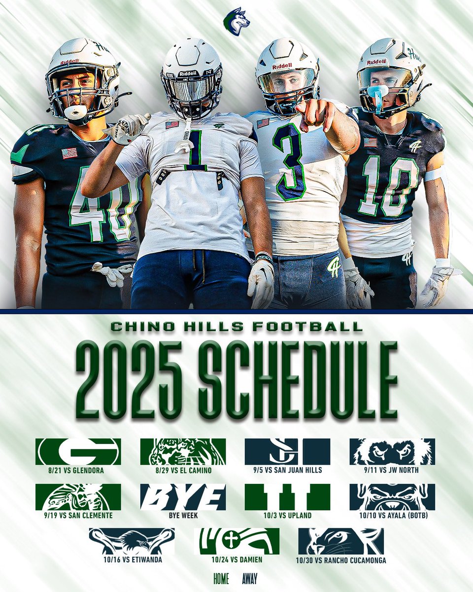 2025 Chino Hills Huskies Football Schedule!  #Baseline