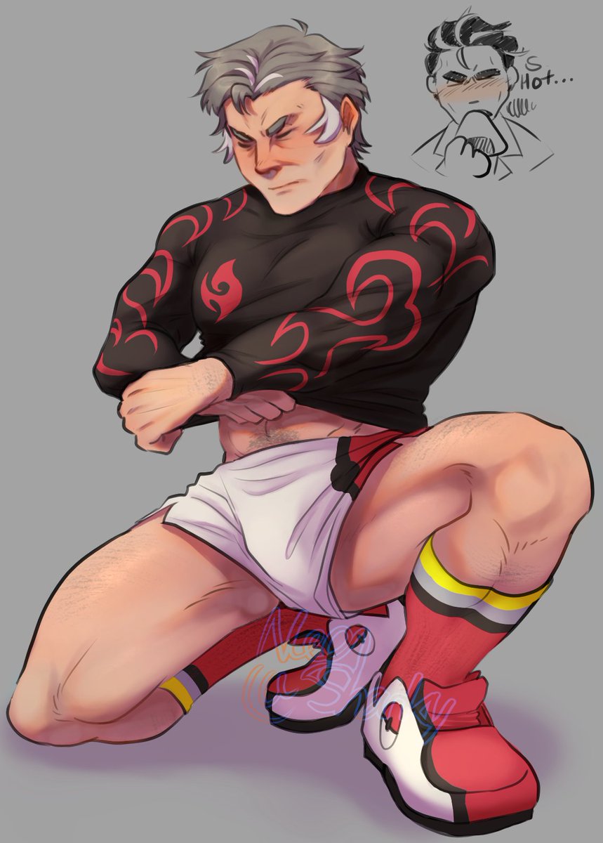 Neon_Sharky's tweet photo. He's finishing up some training :] (got lazy) 
#Kablarry #Aokabu #silverstreakshipping #Pokemon #swsh #scarvi #pkmn #Kabu https://t.co/RdwWvGPSzO