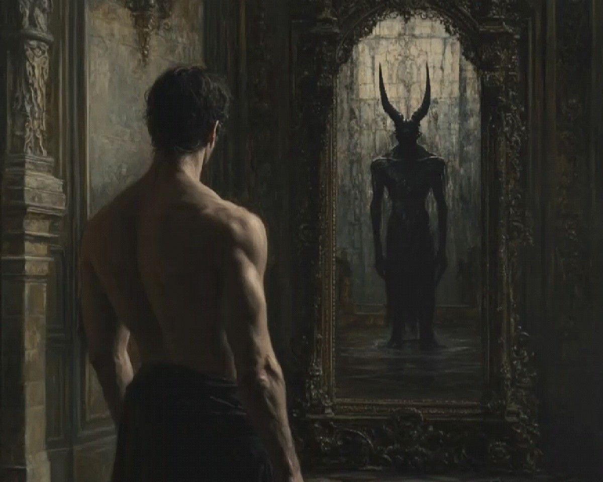 EchoesOfPains's tweet photo. The monsters my mother spoke of were never under my bed-they were in me all along. They grew quietly, feeding on my fears, my pain, and the silence I carried. The more I looked into the mirror, the less I recognized what stared back. And then, one day, I did. I recognized the monster. It had become a familiar face-my own.