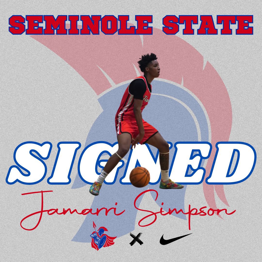Seminole State Men's Basketball (@ssctrojansmbb) on Twitter photo 🚨SIGNED🚨
Help us welcome Jamarri Simpson to the Trojan Family!
Fresh off a 2025 5A State Championship with Booker T. Washington, Jamarri brings a winning pedigree and toughness to Seminole State.
Let’s work <a href="/J3ThaBaller1/">Jamarri Simpson</a> 💪
#GoTrojans #JucoProduct
#SeminoleState 🚨SIGNED🚨
Help us welcome Jamarri Simpson to the Trojan Family!
Fresh off a 2025 5A State Championship with Booker T. Washington, Jamarri brings a winning pedigree and toughness to Seminole State.
Let’s work <a href="/J3ThaBaller1/">Jamarri Simpson</a> 💪
#GoTrojans #JucoProduct
#SeminoleState
