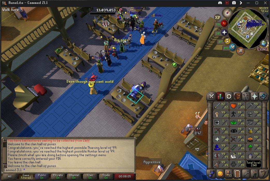 SwiftmendRS's tweet image. 20/23. Max Skills, 1 def pure.