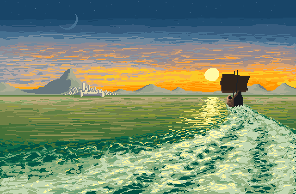 winged_salmon's tweet image. Happy #PortfolioDay!
I do #pixelart landscapes (mainly)