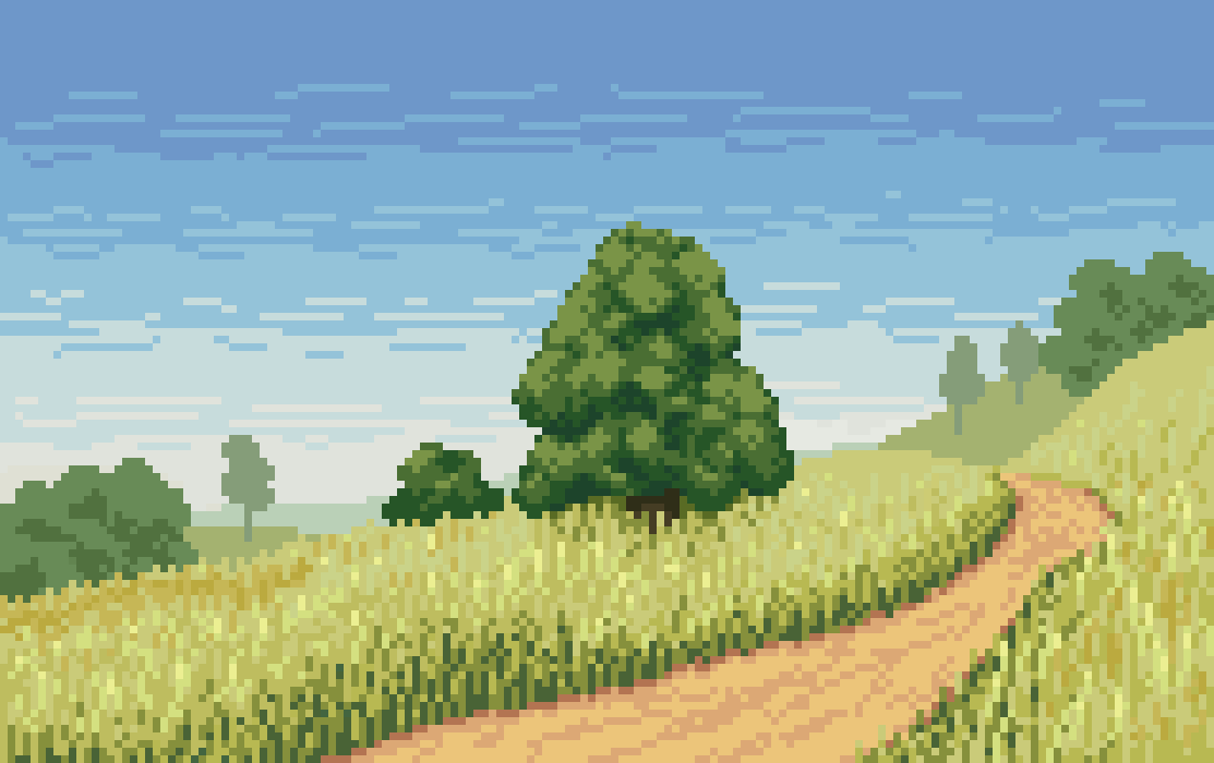 winged_salmon's tweet image. Happy #PortfolioDay!
I do #pixelart landscapes (mainly)