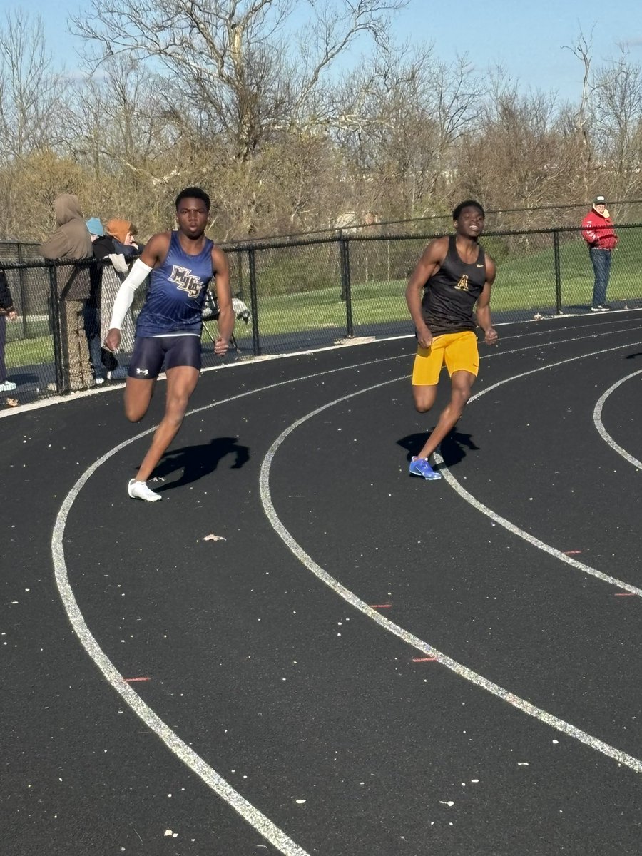 Track meet with Mooresville, Avon, and Plainfield - the weather is chilly but those Pioneers are fast! <a href="/WesUpton/">Mr.Upton</a> <a href="/zlove_edu/">Zack Love</a> <a href="/bechtold_mrs/">Erin Bechtold</a>