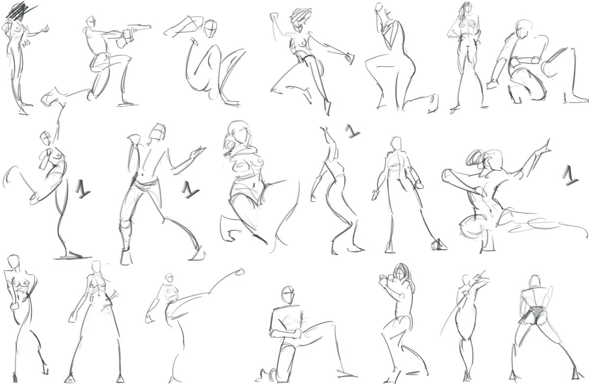fromreven's tweet photo. other gesture practice #art #gesturedrawing #gestures https://t.co/tE5Gz6uRDd