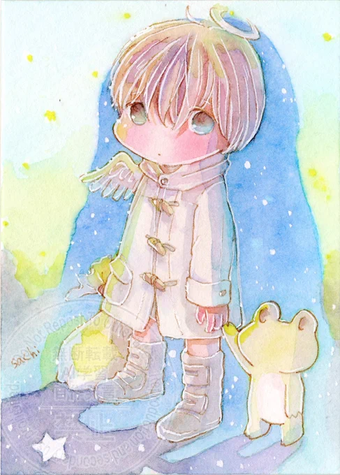 おはようございます。良いお天気だそうなので、すこしゆっくりできればな『がんばりやの天使』みんながしあわせになるようにヒカリをあつめてまた放つ 