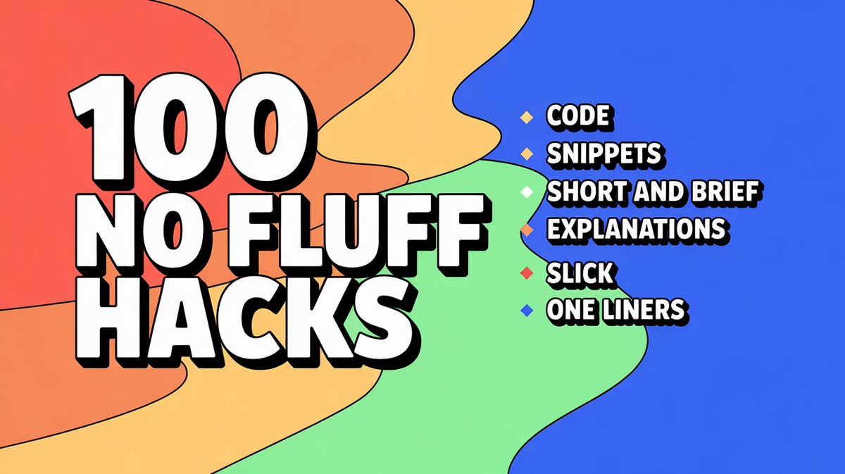 ItsKaranKK's tweet image. Hey all I've written a New Ebook to help my Fellow Devs
"100 Frontend Hacks That You'll Actually Use"
You'll instantly become the best developer your colleagues and friends know once you start flaunting these tricks in front of them.
Grab it Here
馃憠 kkaran.gumroad.com/l/frontend