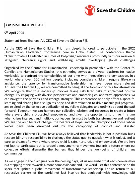 Save the Children FJ tweet media