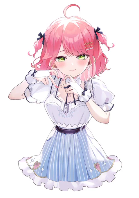 #miko_Artちょっぴりお姉さんな指ハートみこちかわいいにぇ 