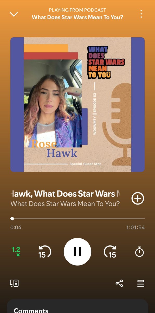 TJRBaldo's tweet photo. It's that time to listen to @StarWarsMean2U with Dave @SuperDaveAwesum and Elora @cosmicantlers93 with #RoseHawk https://t.co/uNvvK04UHX