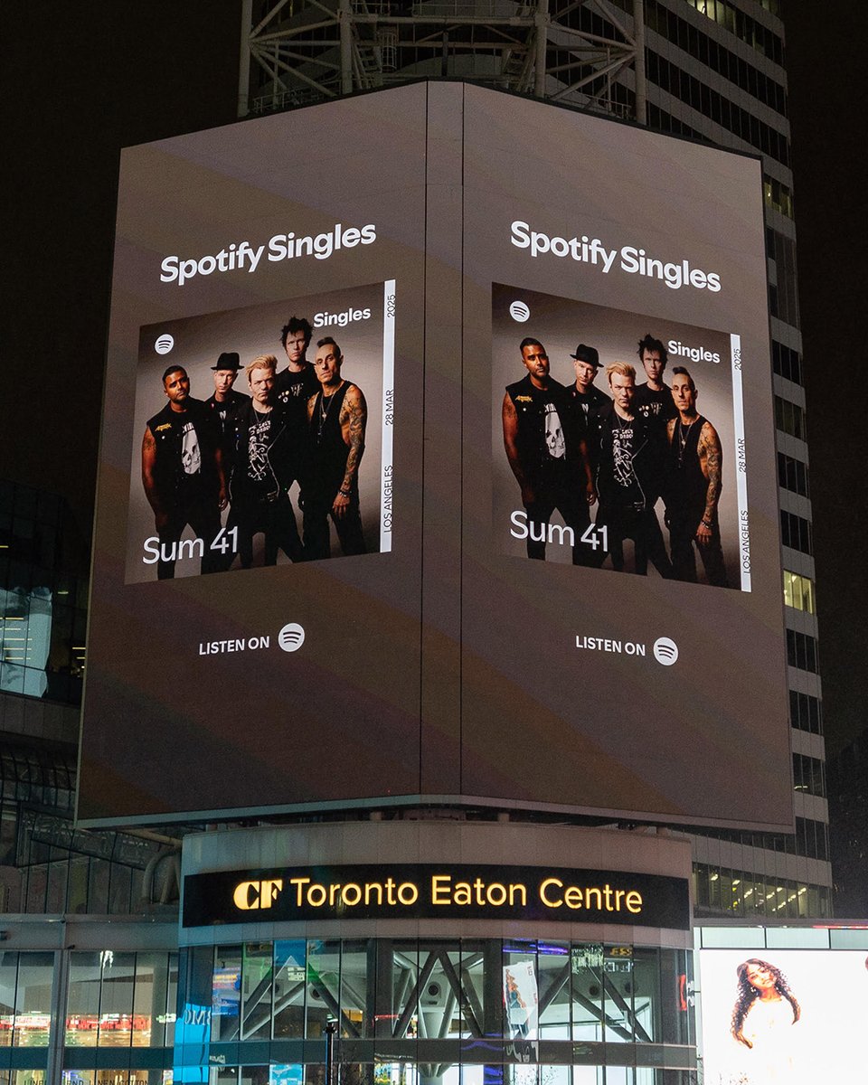 Thank you <a href="/Spotify/">Spotify</a> for these incredible billboards in NYC &amp; Toronto.