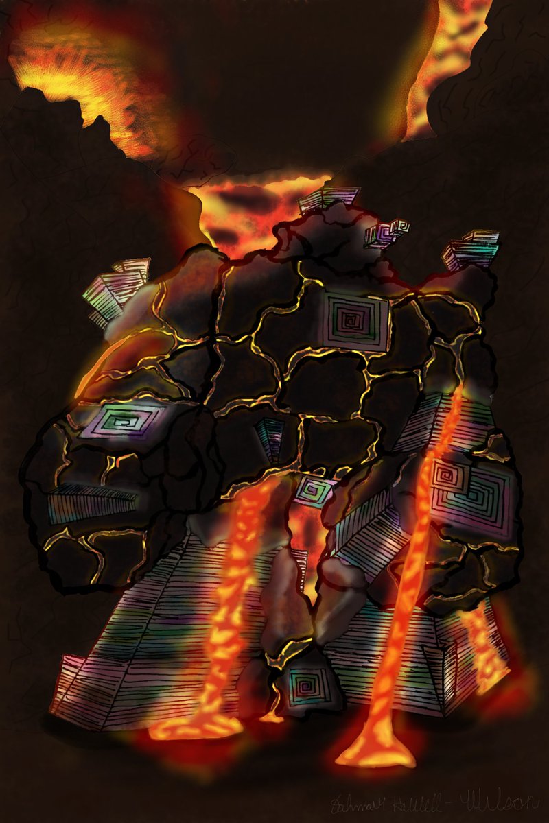 HarrellJahmai's tweet photo. Bismuth Golem Illustration 
App: ibis Paint X
#cspcontest43 
#cspcontest43_timelapse https://t.co/raloBORpf4
