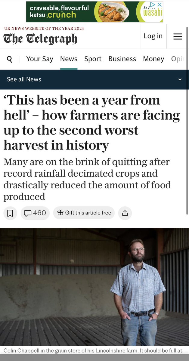 When food starts dwindling you should ask the media why they didn’t report this more prominently. 
The reason is because the establishment are terrified the public will demand climate action #climatebreakdown