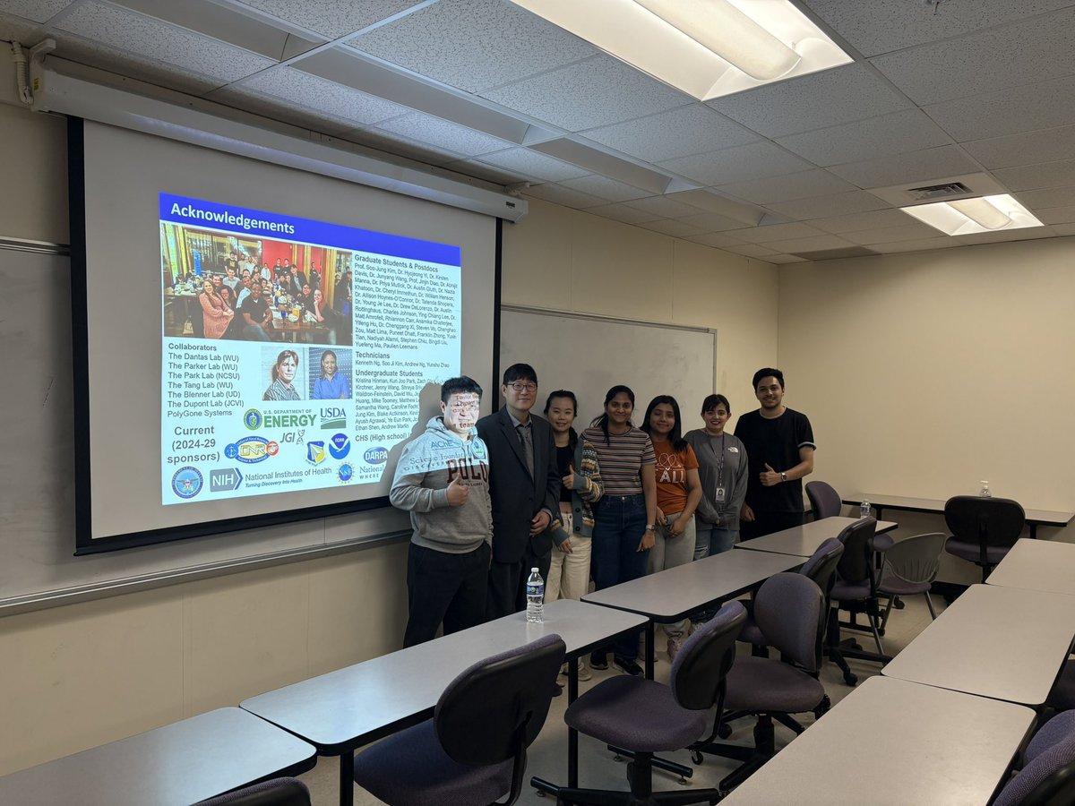 Jikai Zhao (@jikai_zhao) on Twitter photo Guess what? Our group had the pleasure of attending Dr. Moon <a href="/Moon_Synth_Bio/">Tae Seok Moon</a> ’s seminar at K-State today! It was an absolute blast, and we’re thrilled to have had the opportunity to learn from such a great mentor. Guess what? Our group had the pleasure of attending Dr. Moon <a href="/Moon_Synth_Bio/">Tae Seok Moon</a> ’s seminar at K-State today! It was an absolute blast, and we’re thrilled to have had the opportunity to learn from such a great mentor.