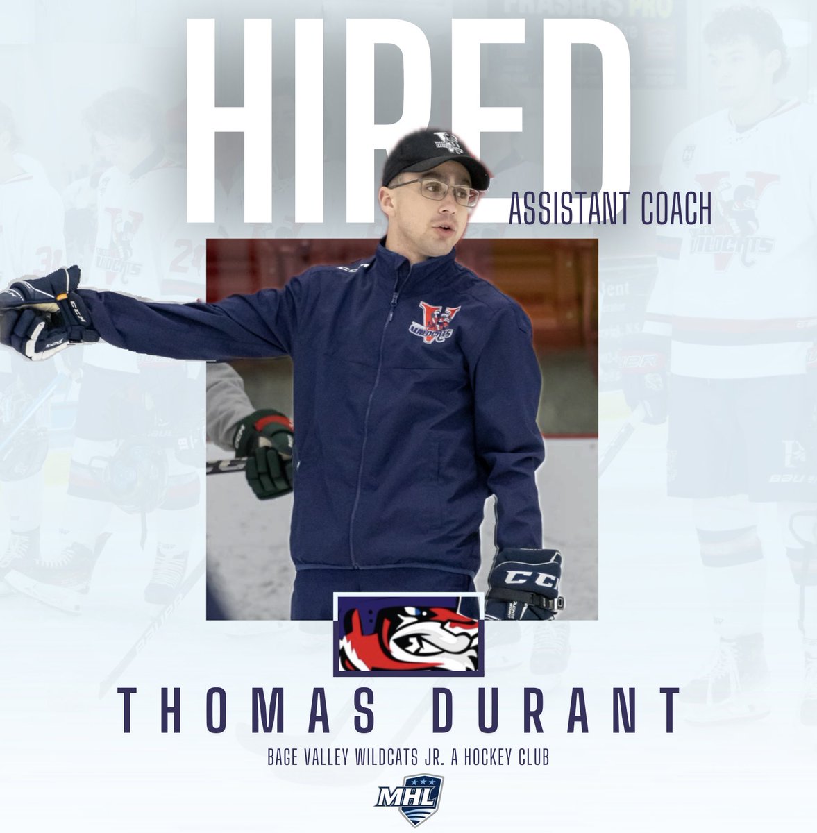 Valley_Wildcats's tweet photo. NEWS: Junior A Wildcats hire Thomas Durant as Assistant Coach.

READ MORE: https://t.co/k6eZZwABet https://t.co/GjTkkDOwvj