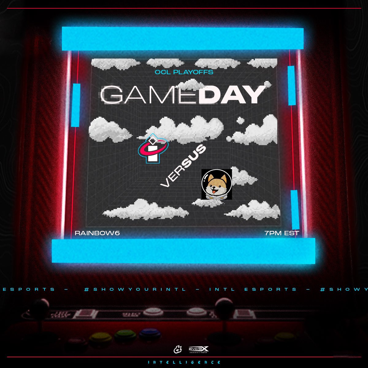 INTL_GG's tweet photo. โ๏ธ GAMEDAY | Rainbow6
๐ OCL Playoffs
โฑ๏ธ 7 PM EST
๐ Shoobs ACAD
#INTLWithin | #INTLWin https://t.co/VClXLb8PCV