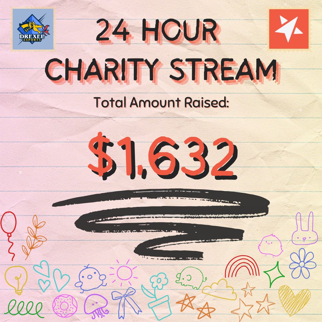 Drexel Esports (@drexel_esports) on Twitter photo We raised π§‘ $1,632 π§‘ for <a href="/TrevorProject/">The Trevor Project</a>!
Thank you so much to everyone who donated. Weβre so proud of the stream we put on for you and the amount we raised.
Until next time! π We raised π§‘ $1,632 π§‘ for <a href="/TrevorProject/">The Trevor Project</a>!
Thank you so much to everyone who donated. Weβre so proud of the stream we put on for you and the amount we raised.
Until next time! π