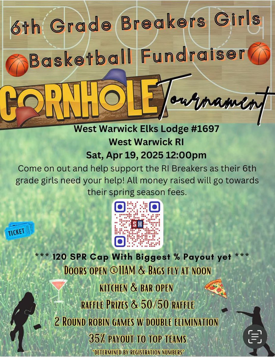 Hey Friartown... any cornhole players out here in RI?? Wanted to share along my daughters AAU team Cornhole fundraiser for anyone looking for a tournament to play in. April 19th. GREAT group of girls from a handful of RI towns. share.scoreholio.com/ILZu8033zRb