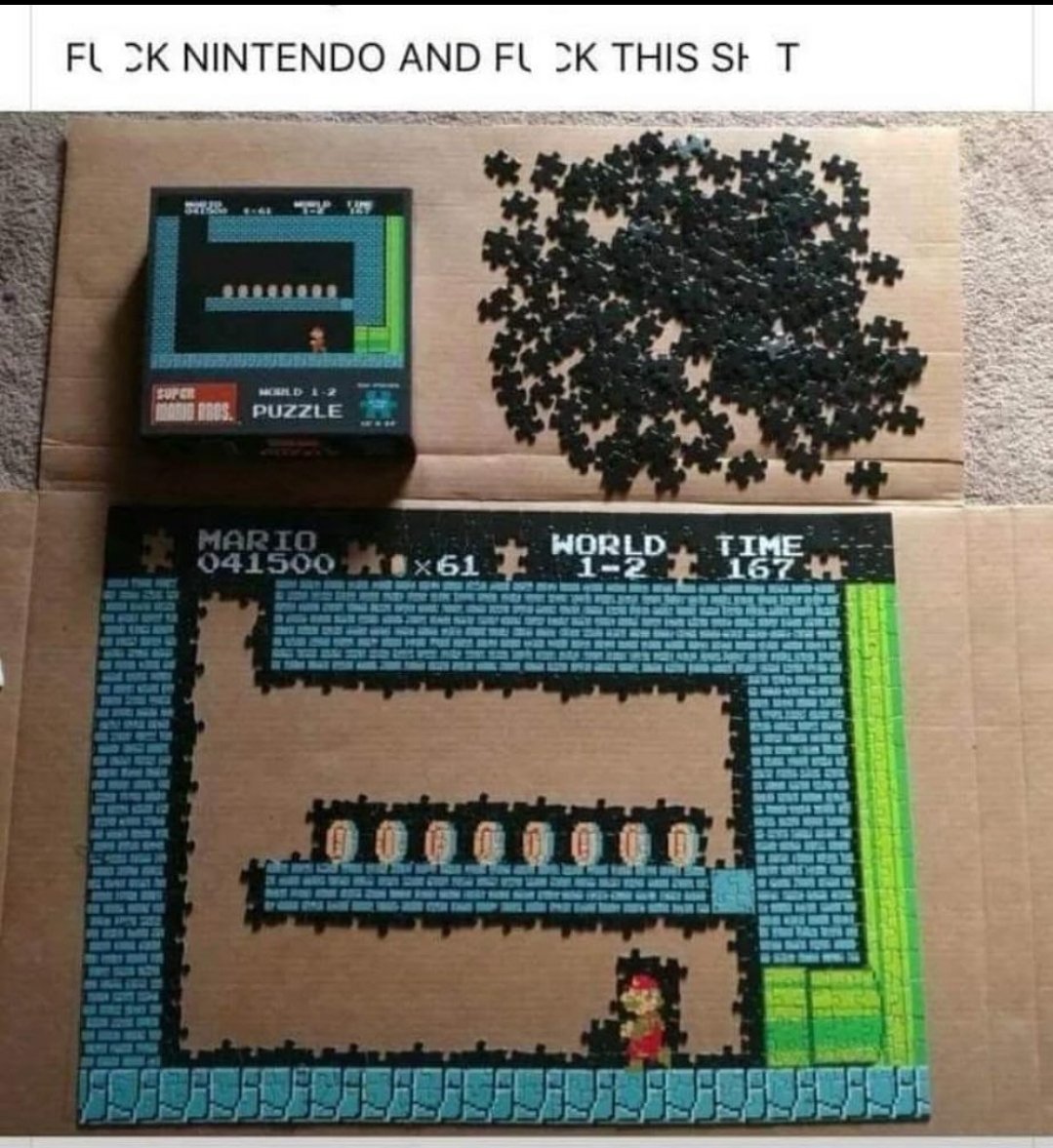 retrorobreviews's tweet image. Meh, close enough..... #memes #retogaming #SuperMarioBros #nintendoentertainmentsystem #nes #nintendo #puzzle