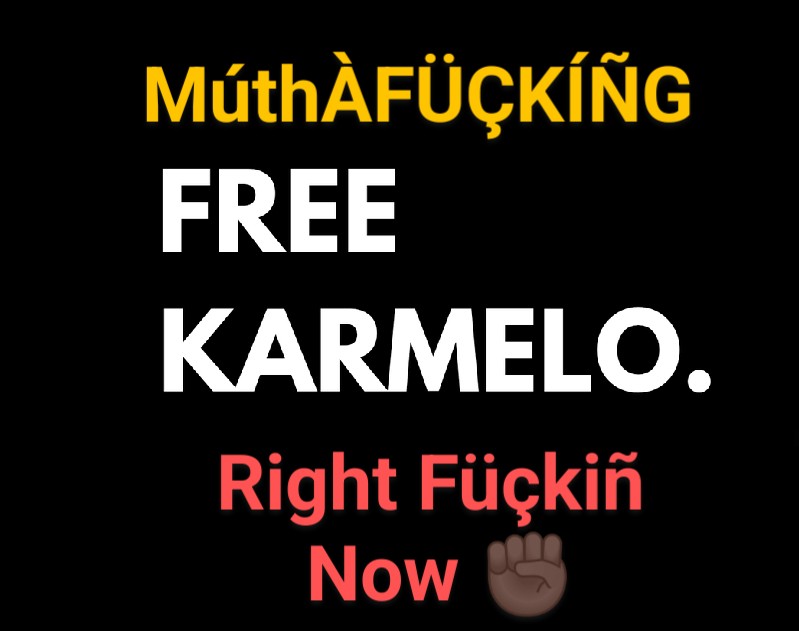 MrSpiritsRaven's tweet photo. @RobbieBlue14 #FreeKarmelo🔓
#ItWasSelfDefence
#JusticeForKarmelo✊🏿
#FreeKarmeloAnthony⛓️ https://t.co/ngGEDycagE