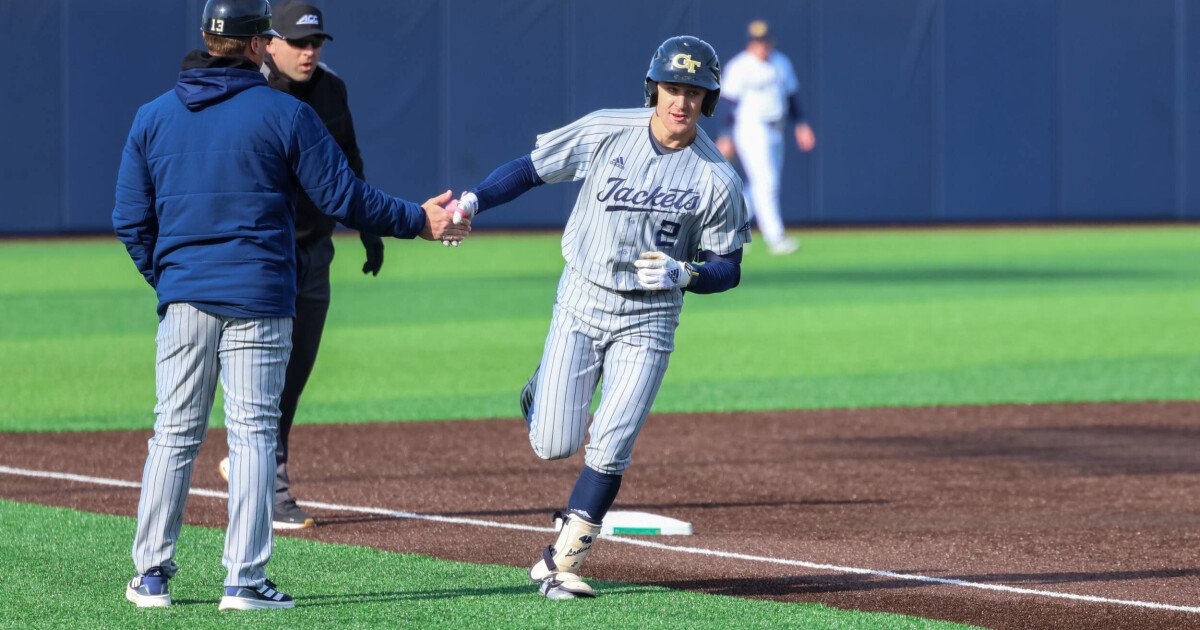 Just Means Less ACC (@fqacc) on Twitter photo ACC Slugging % Leaders through Week 8
1. Kyle Lodise (Georgia Tech)- .854
2. Alex Lodise (Florida State)- .846
3. Kade Lewis (Wake Forest)- .813
4. Drew Burress (Georgia Tech)- .780
5. Tague Davis (Louisville)- .726
#ItJustMeansLess #GoACC <a href="/KyleLodise/">Kyle Lodise</a> ACC Slugging % Leaders through Week 8
1. Kyle Lodise (Georgia Tech)- .854
2. Alex Lodise (Florida State)- .846
3. Kade Lewis (Wake Forest)- .813
4. Drew Burress (Georgia Tech)- .780
5. Tague Davis (Louisville)- .726
#ItJustMeansLess #GoACC <a href="/KyleLodise/">Kyle Lodise</a>
