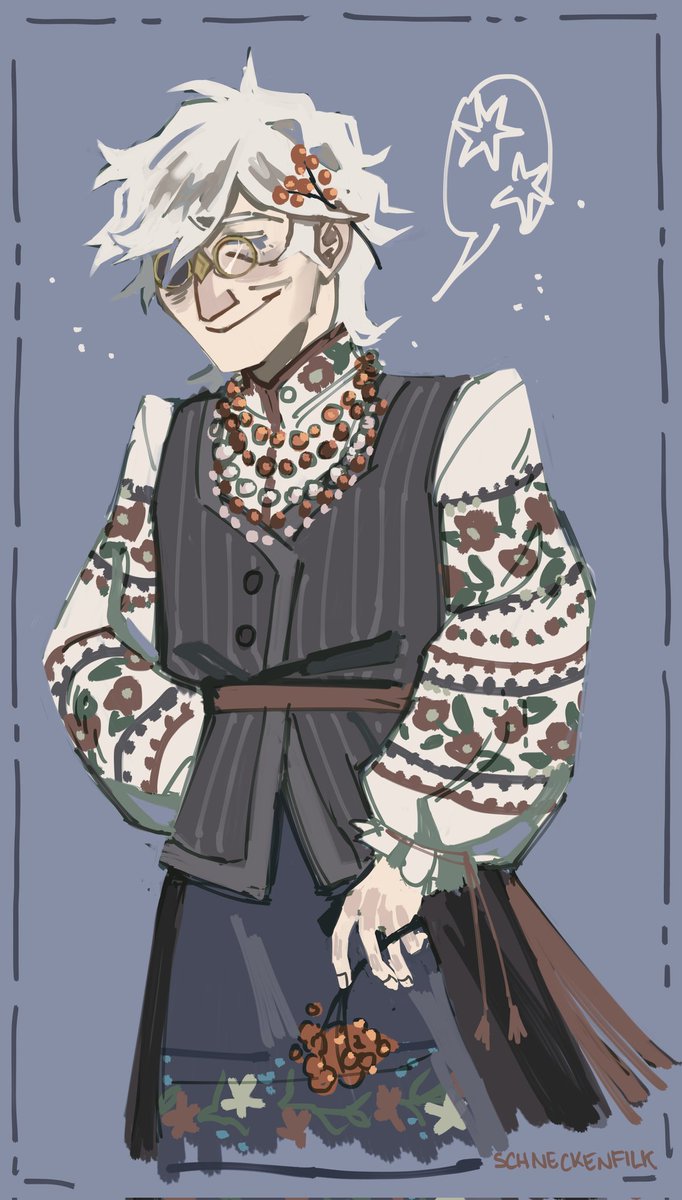 Quick stress relief sketch of Ukranian Qifrey (Imagine there being a twitter user with that name...Nah it's just my mind playing tricks)

#witchhatatelier #tongariboushinoatorie #とんがり帽子のアトリエ #Δ帽子 #qifrey