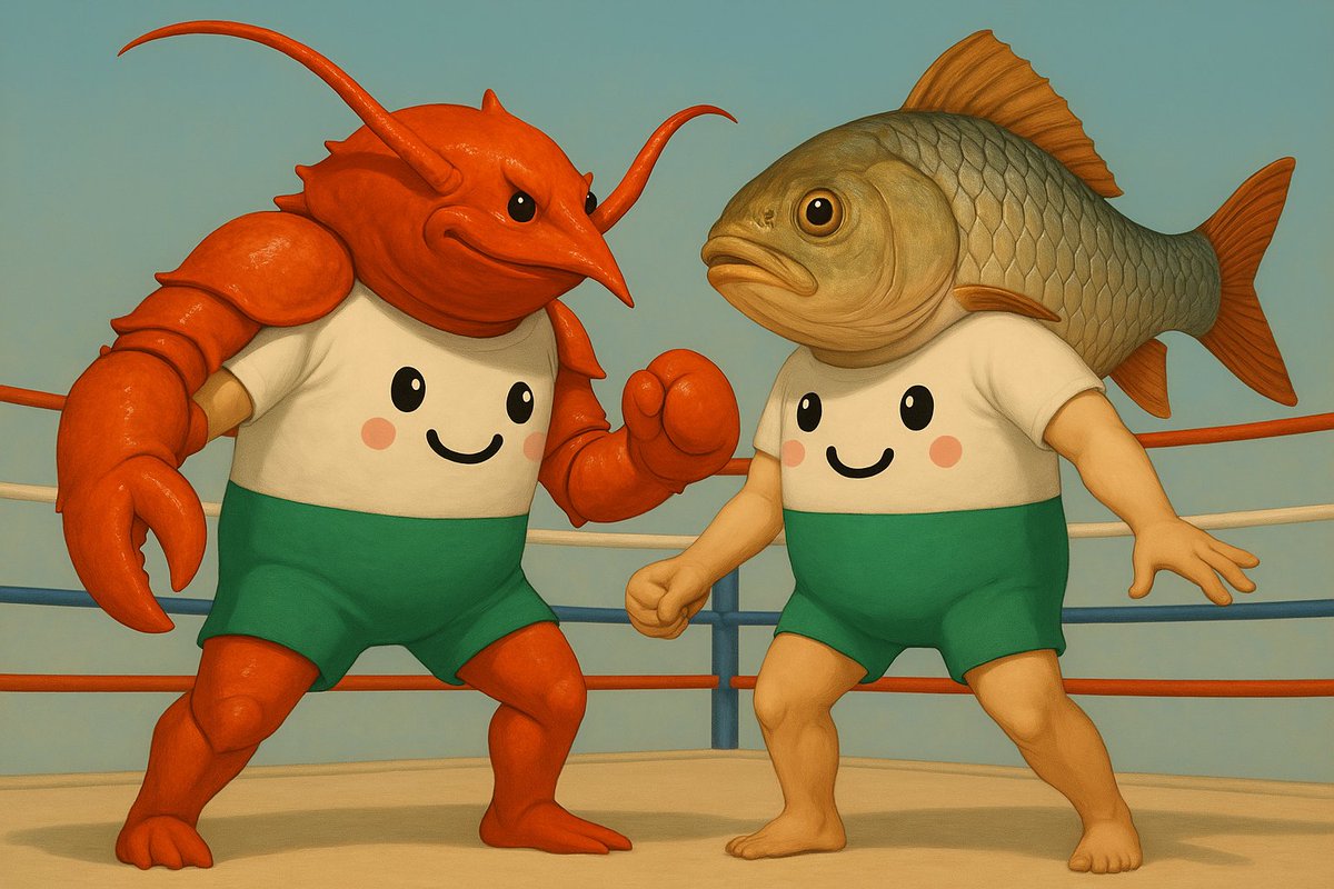 PumpLobster's tweet photo. Will PUMP.LOBSTER π¦ outmuscle PUMPFISH π in the Solana arena?
15 minutes until the bell ringsβ¦
official CA drops right here.
stay locked. ππ₯
------
#Pumpfish $PREASE $Steve $STICK $RFC $LOOPY $REMUS #PumpFunLaunch #JIANGUO $Fries $EGGS $TT $TTM https://t.co/w94C0qDnjN