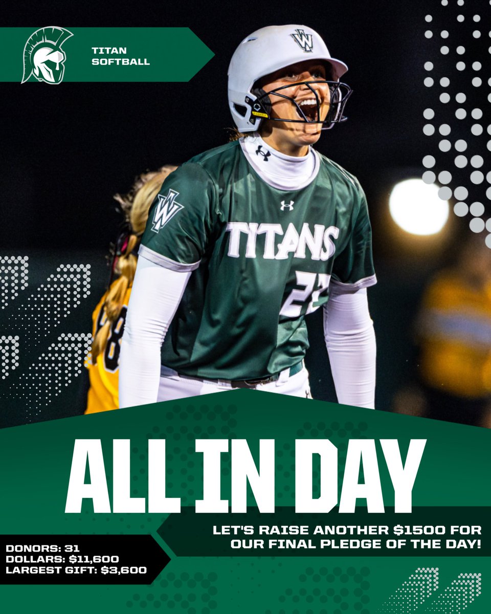 After our practice hitting challenge and our $3000 pledge matched, we are sitting at about $11,600 for the day! To help us reach our goal of $15,000, another donor has pledged to match dollar for dollar up to $1,500! Any amount helps! 

advance.iwu.edu/register/all-i…