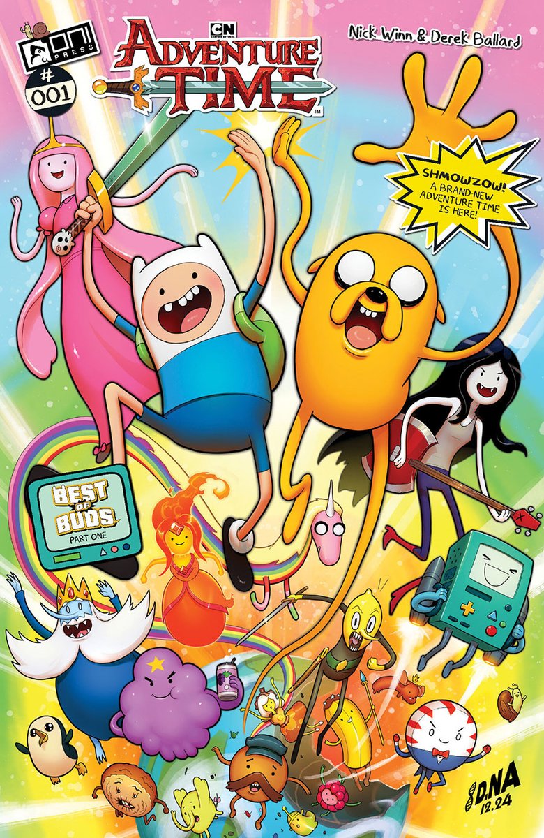 MidtownComics's tweet photo. Fantasy and friendship unite as Adventure Time returns to #comics!

😍What do you think of 👉 #AdventureTime Vol 2 #1 NEW from 💣#ONIPRESS?
❤️ @DavidNakayama #Variant #CoverArt

👉https://t.co/Ne8MLKGkqp

#IndieComics #cartoon #NewComicDay #FinnandJake #ComicsPicks #TopComics https://t.co/cbcxzVSLcU