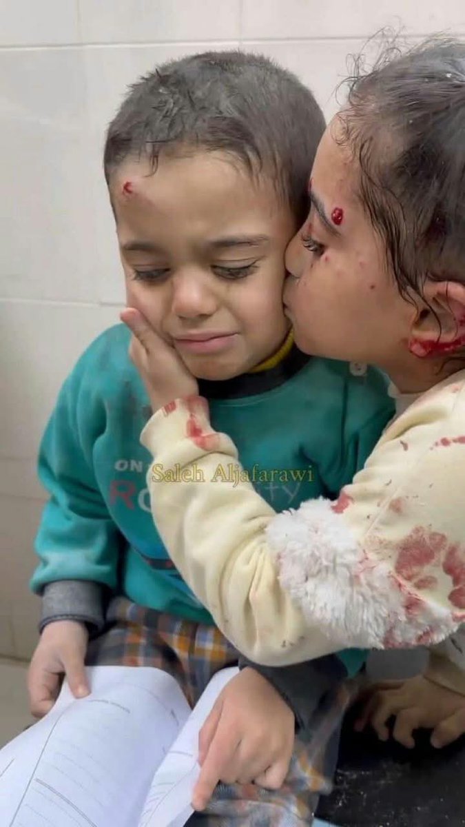 Astridueil's tweet photo. In Gaza, wounds kiss themselves, pain consoles itself, orphans care for orphans, snow warms the cold, and fear embraces terror. https://t.co/xOnhhMT02w