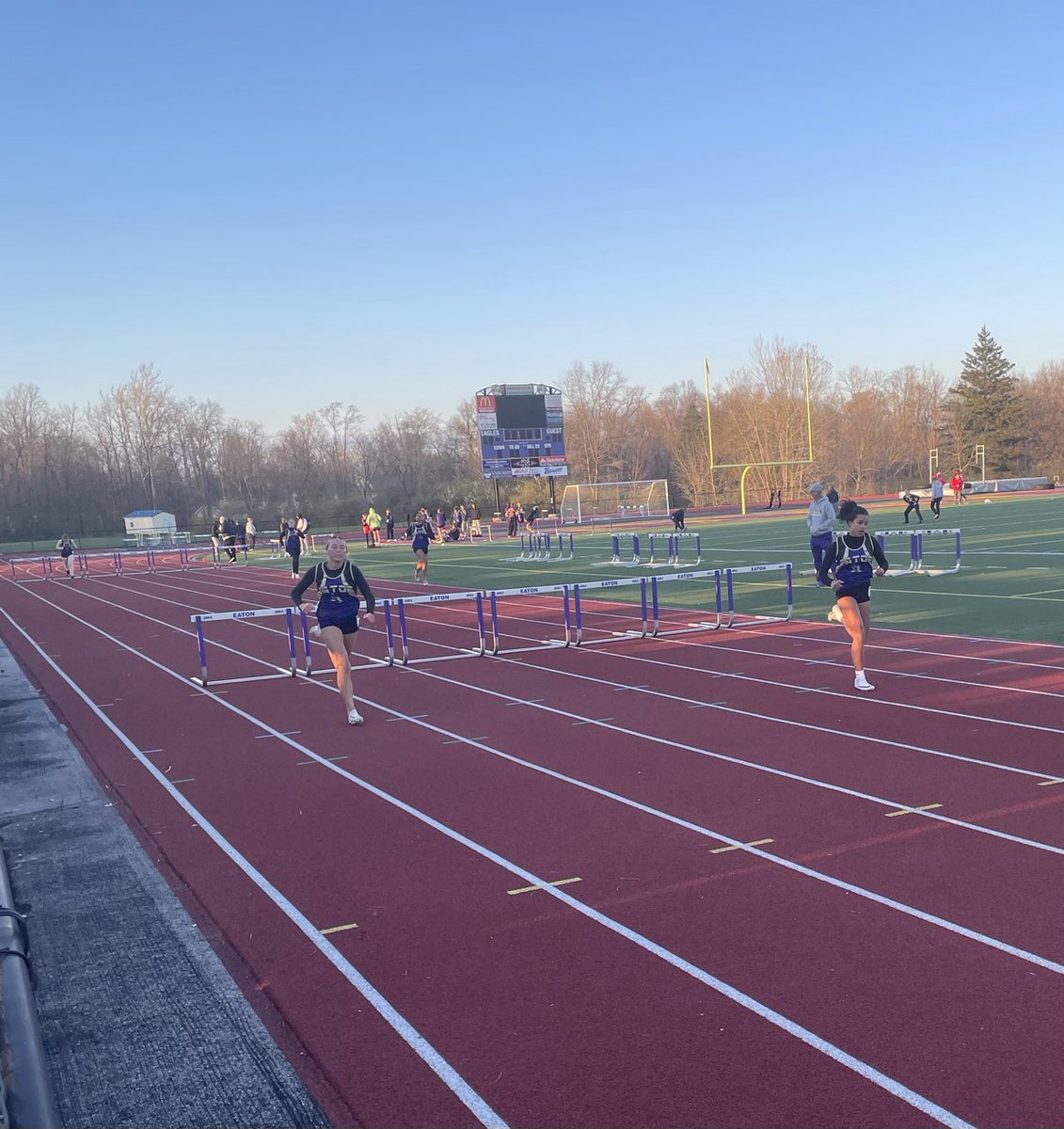 EatonEaglesHS's tweet photo. Track opened their season today! Go Eagles!! https://t.co/xdNcELaWdn