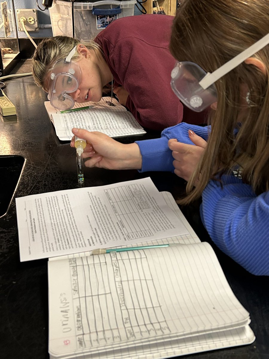 Today was a fun and busy day in Vet Science! Students have been researching lab procedures and today they taught their classmates about their lab procedure! Then, we completed a simulated urinalysis lab and analyzed our data! <a href="/RuCoCTE/">RuCo CTE</a> <a href="/RiverdaleHighTN/">Riverdale HS</a>