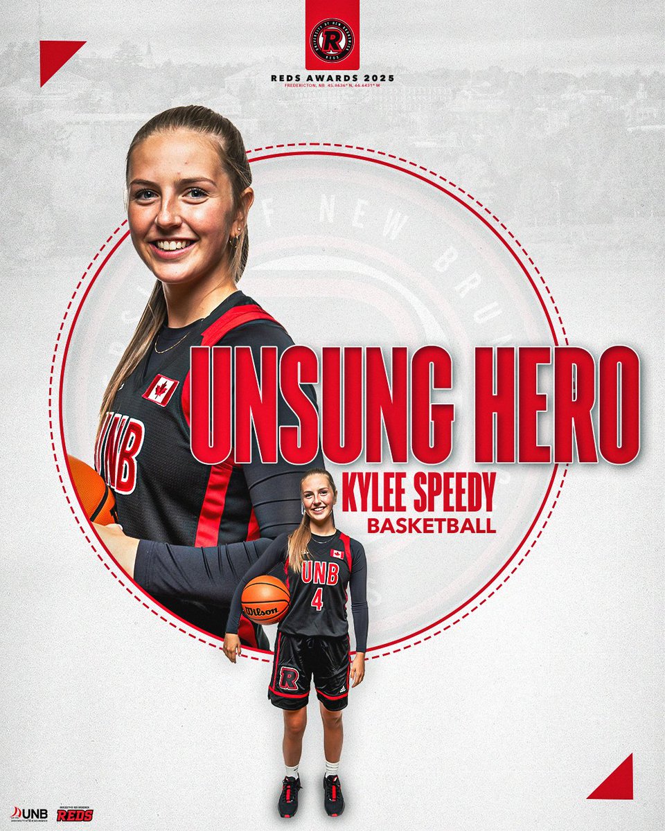 A standout with heart, grit, and dedication!

Your 2025 Female Unsung Hero: Kylee Speedy of UNB Women’s Basketball — always putting the team first! 💪🏆

#goredsgo